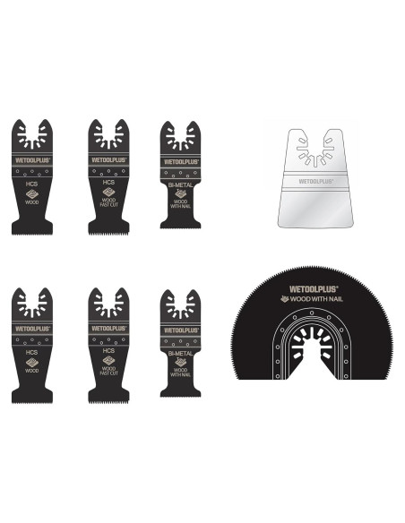 Kit de Hojas Oscilantes WETOOLPLUS DWA4216 - 10 Piezas