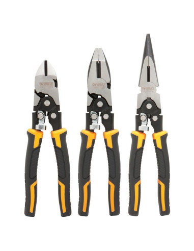 Juego de Alicates DEWALT 3-Pack DWHT70485, Corte Diagonal