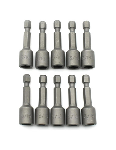 Juego de 10 Destornilladores Magnéticos TEMO 5/16" para Impacto