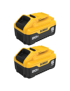 Batería de Litio Ión 20V MAX Dewalt DCB206-2 6Ah 2-Pack