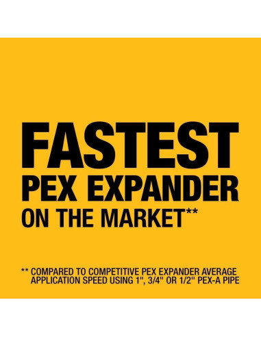 Expansora de PEX DEWALT DCE400B 20V MAX 0.95 a 2.54 cm
