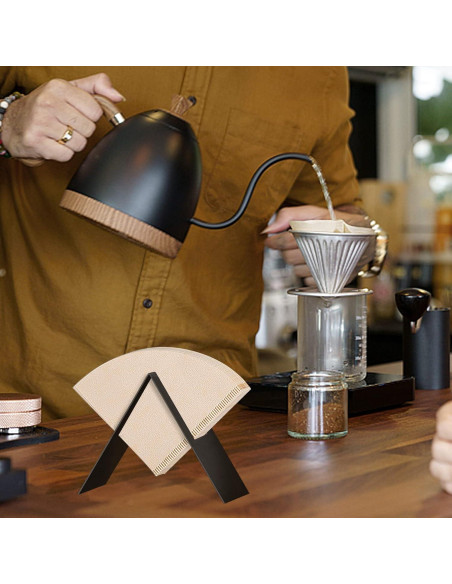 Portafiltros de Café Cono Negro Genérico Metal 19 cm