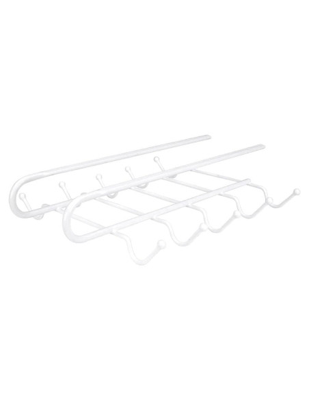 Soporte para Tazas Home Basics 10 Ganchos Organizador Blanco