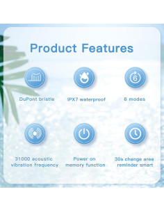 Cepillo de Dientes Eléctrico Infantil ELOTAME Cohete 7-14 Años 2