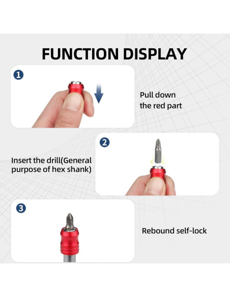 Soporte de Broca Magnético MXCOIRTP 60mm 2 Piezas Hexagonal
