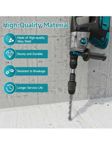Adaptador SDS-Plus a SDS-Max YOSIGHT 21 cm Acero Aleado
