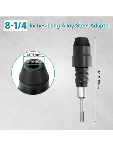 Adaptador SDS-Plus a SDS-Max YOSIGHT 21 cm Acero Aleado