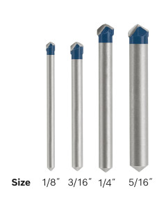 Juego de Brocas de Carburo BOSCH NS2000 para Azulejos - 4 Piezas 2