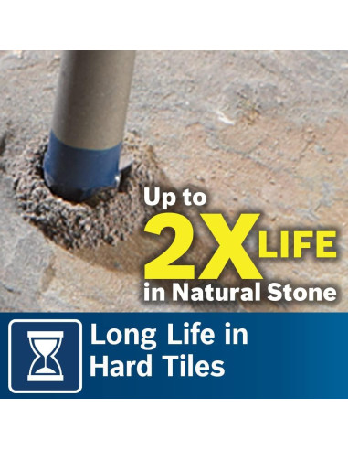 Juego de Brocas de Carburo BOSCH NS2000 para Azulejos - 4 Piezas