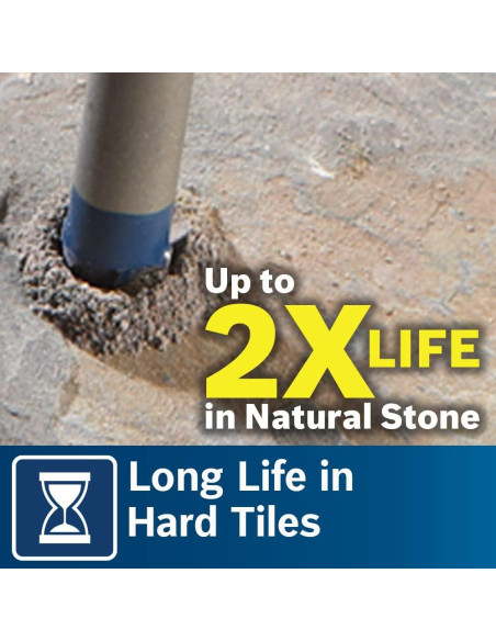 Juego de Brocas de Carburo BOSCH NS2000 para Azulejos - 4 Piezas