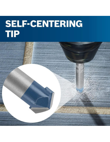 Juego de Brocas de Carburo BOSCH NS2000 para Azulejos - 4 Piezas