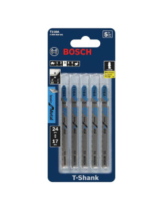 Cuchillas de sierra caladora HSS Bosch T118A - Paquete de 1