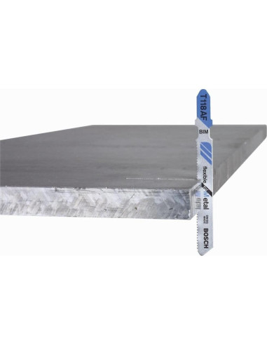 Cuchillas de sierra caladora HSS Bosch T118A - Paquete de 1