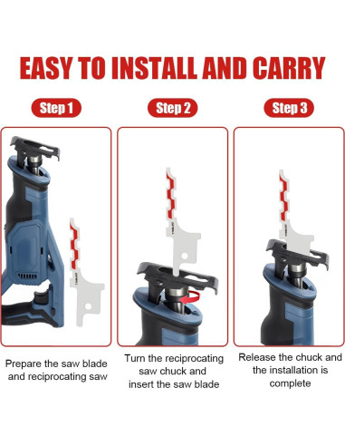 5 Hojas de Sierra Recíproca para Paneles de Yeso Milwauk-ee