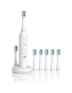 Cepillo de Dientes Eléctrico Sonic LE Blanco con 5 Cabezas 2