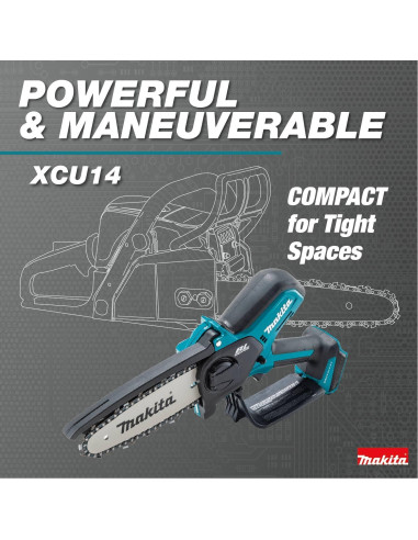 Sierra de Poda Inalámbrica Makita XCU14SR1 18V 6" Kit 2.0Ah