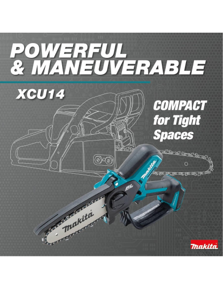 Sierra de Poda Inalámbrica Makita XCU14SR1 18V 6" Kit 2.0Ah