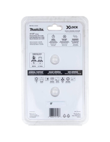 Cuchilla de Diamante Turbo Rim Makita E-07222 115mm 2pzs