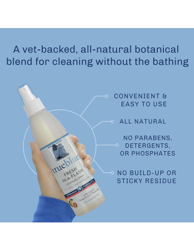 Spray Limpiador para Perros TrueBlue Pomelo y Manzanilla 256 ml