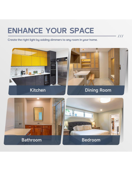 Interruptor Regulador de Luz ECOELER Negro 300W/600W LED/CFL