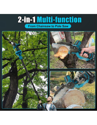 Sierra de Poste Inalámbrica LEZZYRUCK 8" Motor Sin Escobillas