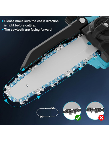 Sierra de Poste Inalámbrica LEZZYRUCK 8" Motor Sin Escobillas