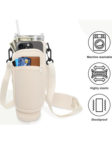 Bolsa Portabotellas de Agua Neopreno Miruchertter 24x7cm