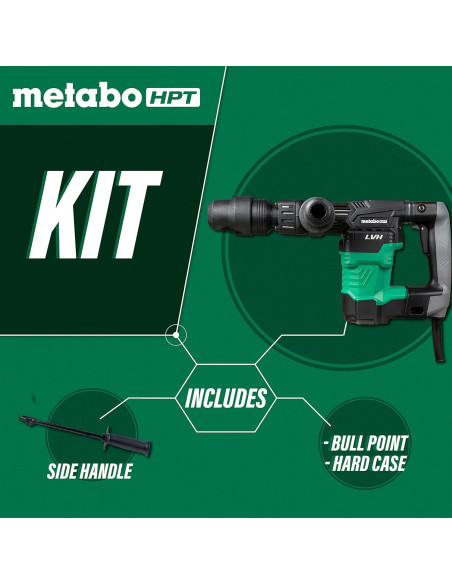 Martillo Demoledor Metabo HPT H41MB2, 5.2 kg, 10 J, SDS Max