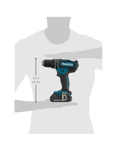 Taladro Martillo Inalámbrico Makita XPH10R 18V 2Ah 1/2"