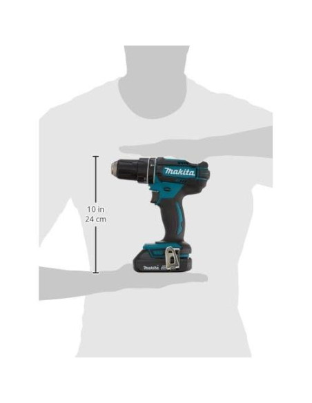 Taladro Martillo Inalámbrico Makita XPH10R 18V 2Ah 1/2"