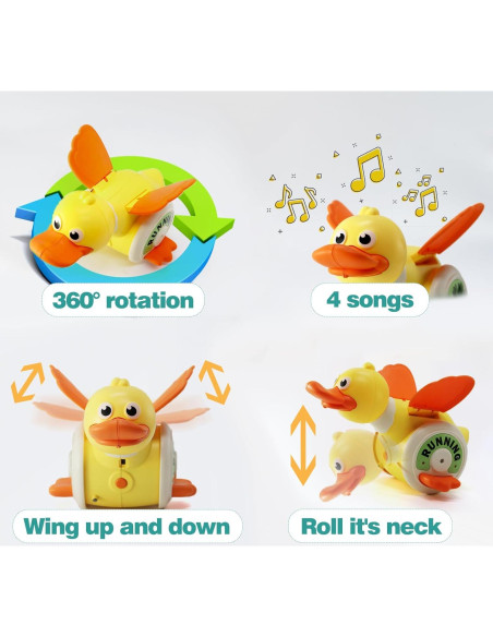 Juguete Musical para Bebés Sizobi Pato Amarillo 2 Modos