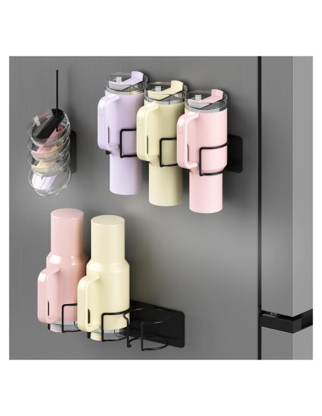 Soporte Magnético para Tazas Stanley Negro - Organizador 6 Tazas