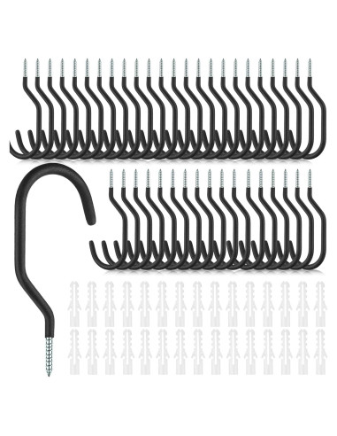 Ganchos para Bicicleta Amyhill 36 Pcs Alta Resistencia Negro