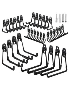 Ganchos para Garaje GUDEMAY 32pcs Alta Resistencia Antideslizante