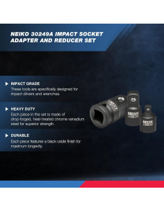Juego de Adaptadores de Impacto NEIKO 30249A 5 Piezas 2