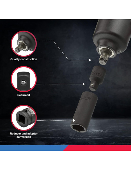 Juego de Adaptadores de Impacto NEIKO 30249A 5 Piezas