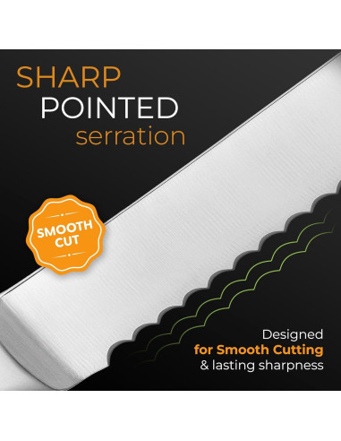 Cuchillo de Pan Serrado Orblue Acero Inoxidable 20.32 cm