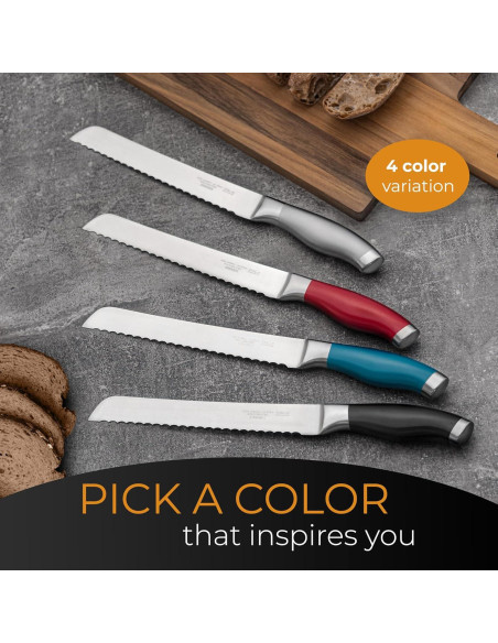 Cuchillo de Pan Serrado Orblue Acero Inoxidable 20.32 cm