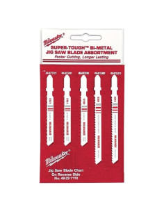 Hojas de sierra de calar Milwaukee 49-22-1178 Bi-Metal 5-Pack