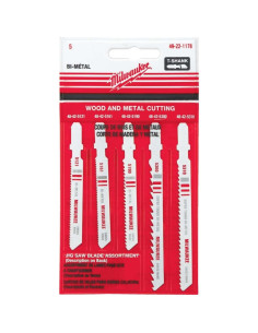 Hojas de sierra de calar Milwaukee 49-22-1178 Bi-Metal 5-Pack 2