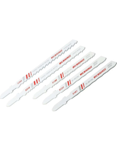 Hojas de sierra de calar Milwaukee 49-22-1178 Bi-Metal 5-Pack