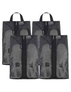 Bolsa de Zapatos de Viaje Unisex Pinzon Mediana Negra