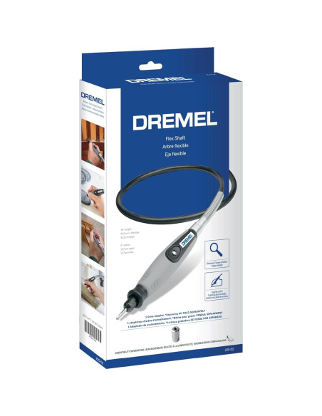 Accesorio Eje Flexible Dremel 225 - 91.44 cm para Grabado y Pulido