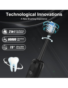 Cepillo de dientes eléctrico Wstiga Sonic 2025 - 60000 VPM 2