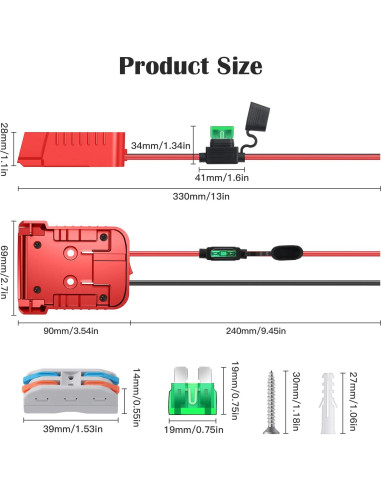Adaptador de Batería Milwaukee M18 18V - 2 Paquetes con Fusibles