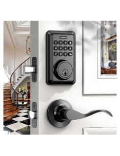 Cerradura Electrónica Sin Llave ApeStellar AS-DL01 - Teclado, 2 Manijas, Bloqueo Automático