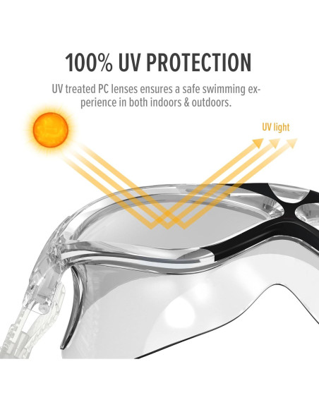 Máscara de Natación OutdoorMaster Manta - Antivaho y UV