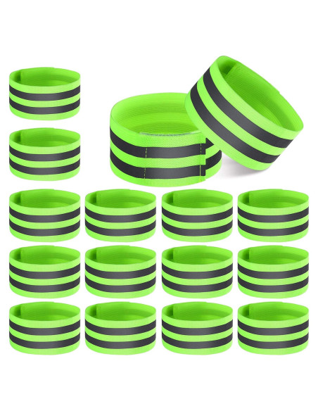 16 Bandas Reflectantes Gejoy para Correr y Caminar de Noche