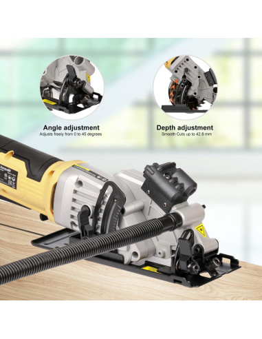 Sierra Circular Mini Inequalit 4 Amp 3500 RPM 114mm con Laser