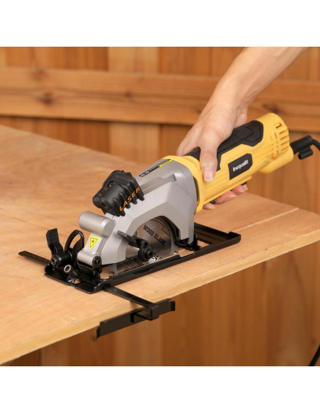 Sierra Circular Mini Inequalit 4 Amp 3500 RPM 114mm con Laser